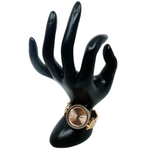 MICHAEL KORS~3192~Darci~LADIES' ROSE-GOLD SWAROVSKI CRYSTAL GLITZ WATCH - Picture 4 of 5